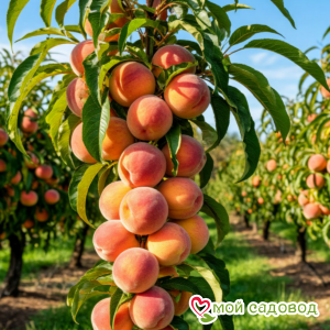 Персик плакучий колонновидный